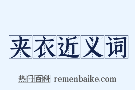 夹衣近义词是什么意思的图片